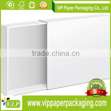 white corrugated box, white acrylic box