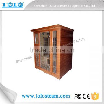 4 People Red Cedar Infrared Sauna Room for Health Benefit