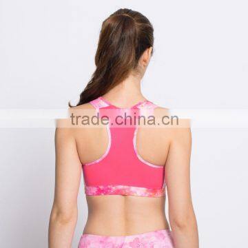 2016 Sexy Sublimation Printing Sports Bra of Women Yoga Bra Wholesale photo-6