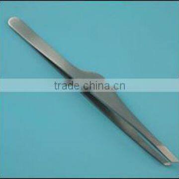 Sand finished professional contact lens tweezer