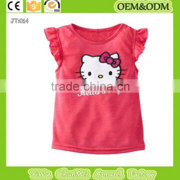 100% cotton t-shirt Animal t-shirt Kitty cat t-shirt childt-shirt girl t-shirt kids t-shirt100%cotton