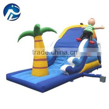 2015 high quality 0.55mm PVC inflatable bouncy slide for kids
