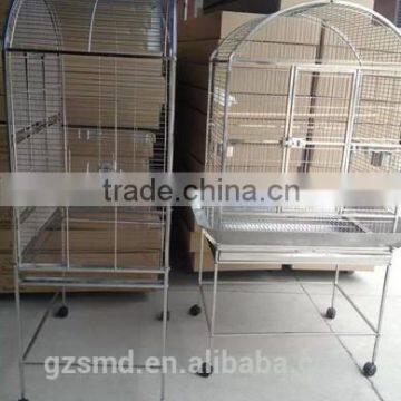 silver parrot bird cage stainless steel