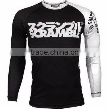 mma rash guards / sublimation mma long sleeve rash guards / high quality mma rash guards