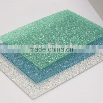 green pc embossed sheet for factory lighting