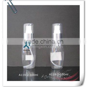 small size pet plastic bottle with sprayer for liquid