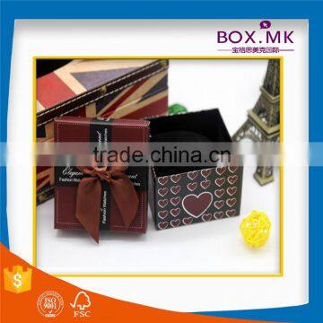 Special Design Top Grade Handmade Red Ribbon Watch Box Packaging photo-2