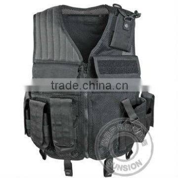 Police Tactical Vest Waterproof and Flame Retardant Nylon SGS Standard