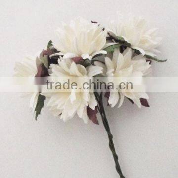 50 pcs handmade white Aster paper flower