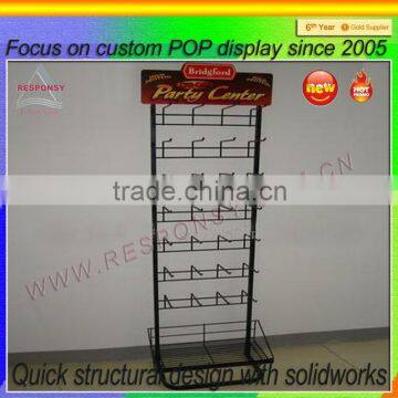 Spinning Floor Battery Display Rack Metal&wood Customized Design photo-4