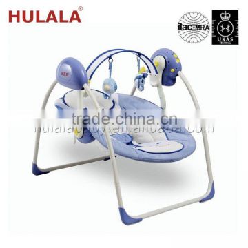 baby automatic swing with plastic shell seat in europe with luxury plastic shell seat