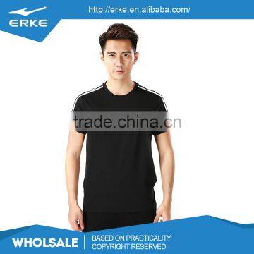 ERKE Wholesale Round Neck Blank Gray Blue Black 100%cotton Mens t Shirt photo-3