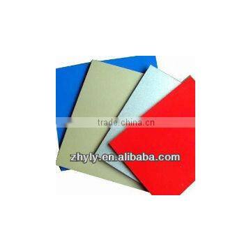 Color coated aluminum plate and coated different color