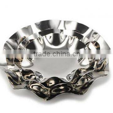 3 Tier Fruits Cakes Desserts Plate Stand Stainless Steel Plates photo-3