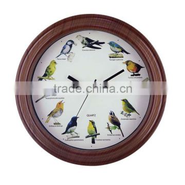 Classic 12 inch Bird Sound Wall Clock