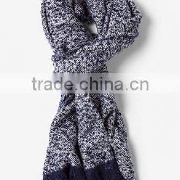 2016 Fashion Custom Made Mens Wool Woven Fringed Scarfs photo-3