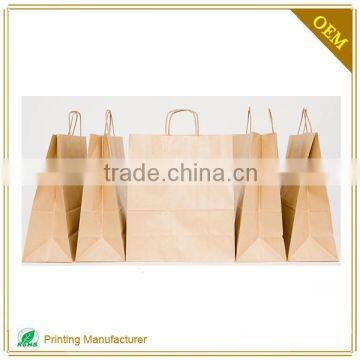 Wholesale High Quality Low Cost Paper Carrier Kraft Bag