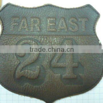 leather embossed patch