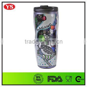 350ml Reusable Thermal Double Wall Coffee Mug With Paper Insert