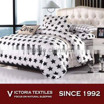 modern pattern printed bed set 4 pieces bed sheet sets 3d microfiber