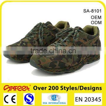 Stylish Camouflage Running Shoes, Green Army Shoes Military Shoes SA-8101