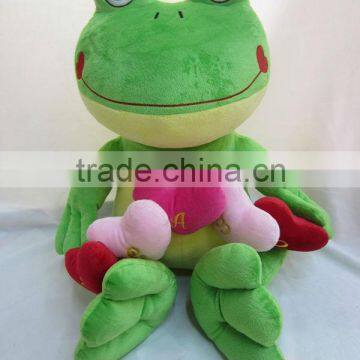 plush frog with scarf / cute frog /plush toys/ Stuffed toy