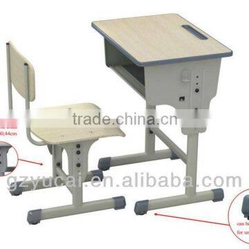 School height adjustable study desk and chair