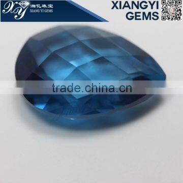 China Precious Stone Checkerboad Cut Gemstone Jewery Making Aquamarine Gemstone