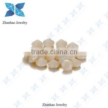 Light Opaque Ivory Round Polishing Nano Stones