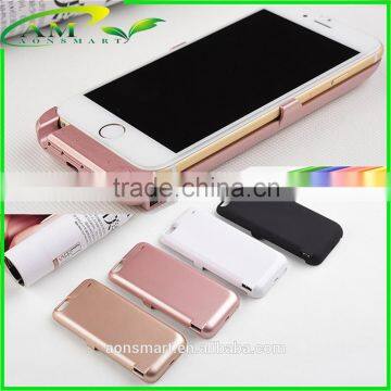 Portable mobile 18650 polymer 5200 mah battery case for iphone