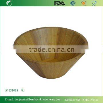 DT018/ Cheapest Big Round Bamboo Salad Bowl