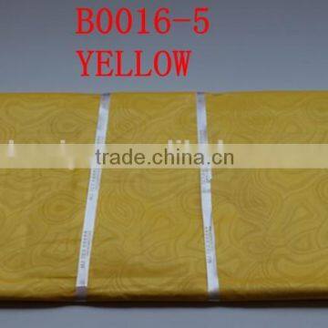 good price High quality african brocade fabric soft material B0016 YELLOW