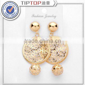 Vintage Jewelry Exquisite 18K Gold Plated Earrings Modern Beautiful Stud Earrings for Women