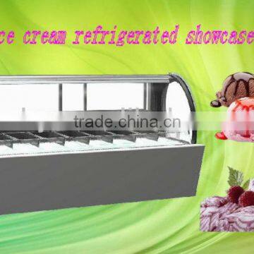 Table type ice cream refrigerated showcase