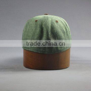 Customer High Quality 6- Panel Linen Snapback Hat With Flat Embroidered Patch photo-5