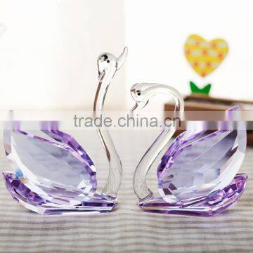 Top K9 Clear Crystal Wedding Favors Swans photo-6