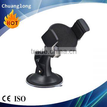 Easy mounting one hand operation anti-slip in car phone cradle for universal smartphone