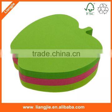 Apple Shaped Neon Paper Sticky Note Block photo-5