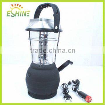 36 LED solar Rechargeable camping lantern,solar lantern with mobile phone charger