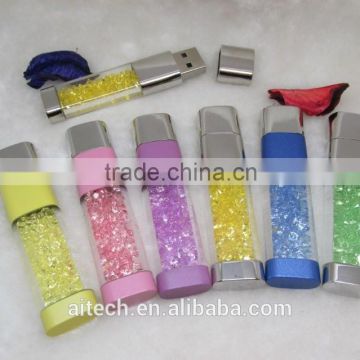 High quality Crystal USB flash drive for promotion gift or premium factory directly