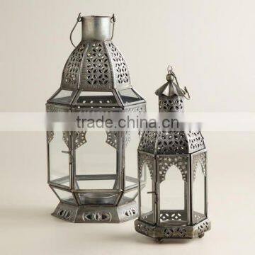 Iron material lantern Morroccan style candle holder/Christmas Decor Morroccan style Lantern