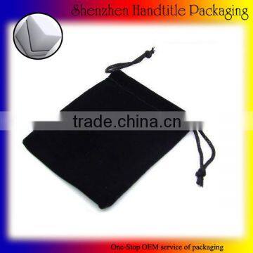 Black Velvet Pen Pouch Velvet Jewelry Pouch photo-2