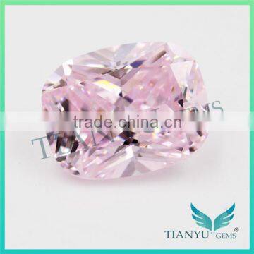 Wholesale 8*10mm fancy Octagon princess cut light pink artificial american cubic zirconia CZ Stone