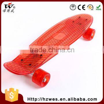 Top OEM PU Wheels ABS Fish Shape Skateboard