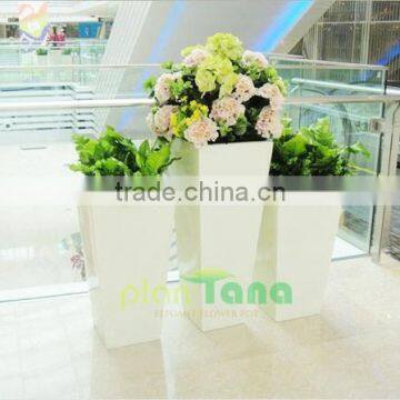 Wholesale Nursery Flower Pot Balcony Flower Pot Fiber Glass Flower Pot photo-2
