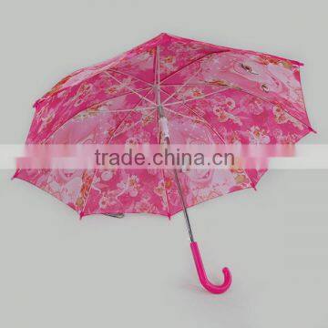Safety Open Cartoon Print Kids Umbrella photo-5