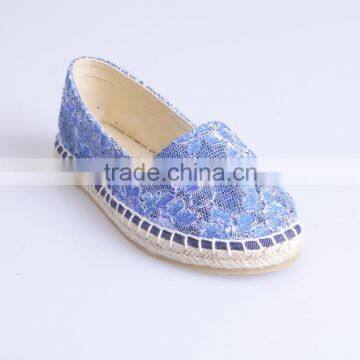 Espadrilles with lace