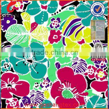 100 Polyester Tricot Fabric Spandex Digital Printed Swimwear Bikini Fabric photo-2