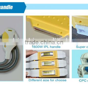 Hot selling imported lamp different spot size ipl handpiece for sale