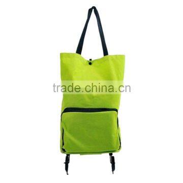 Collapsible Foldable Rolling Shopping Bag on Wheels, Reusable Folding Shopping Cart Trolley Bag With Wheel photo-2
